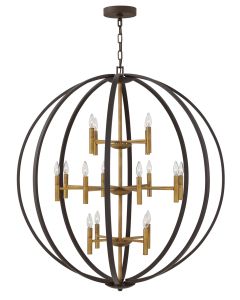 Double XL Three Tier Orb Chandelier
